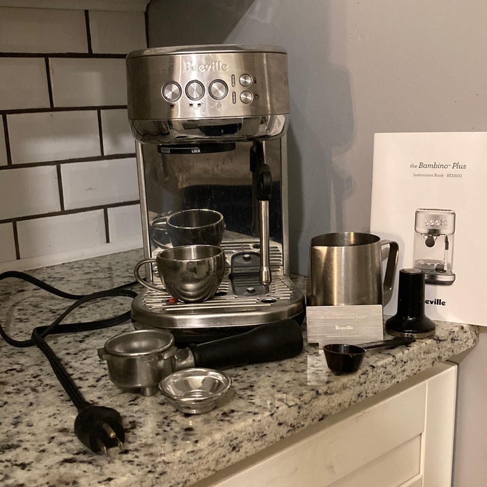 Breville Bambino Plus Espresso Machine (Stainless Steel)